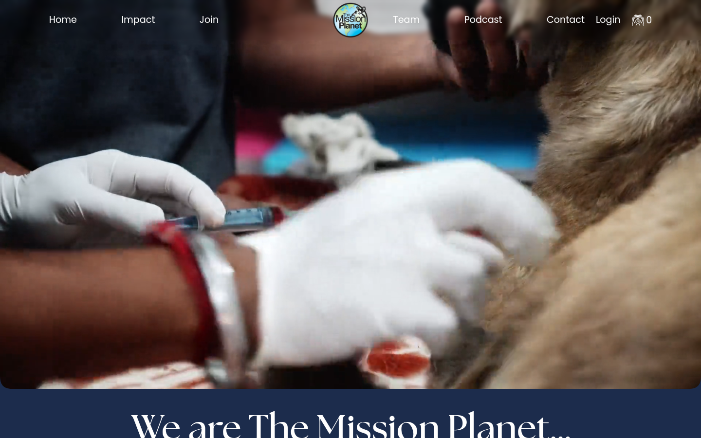 The Mission Planet website preview